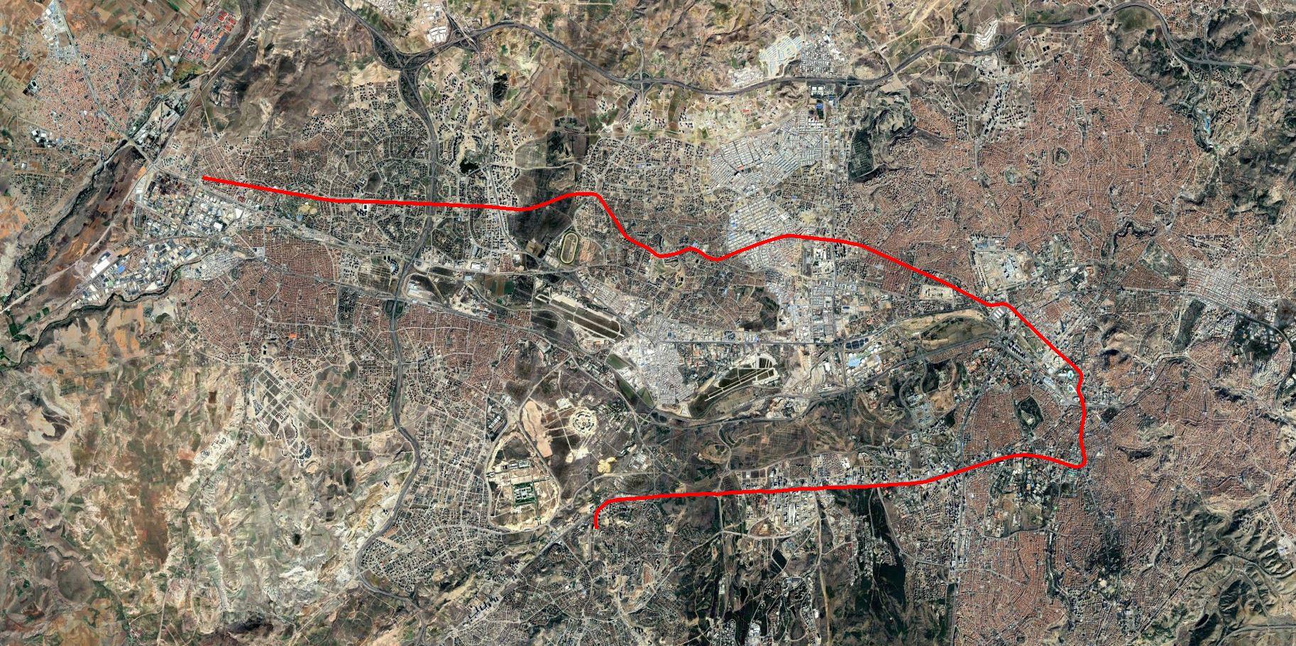 Urba world metro ankara vue aerienne 2025 10 24