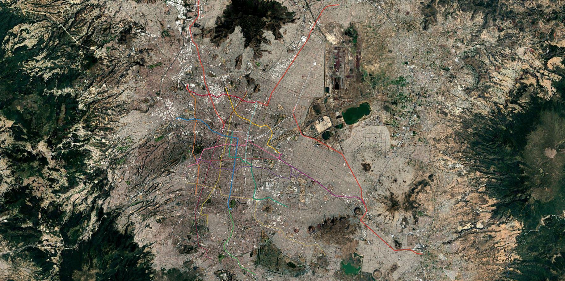 Urba world metro mexico city vue aerienne 2025 11 09