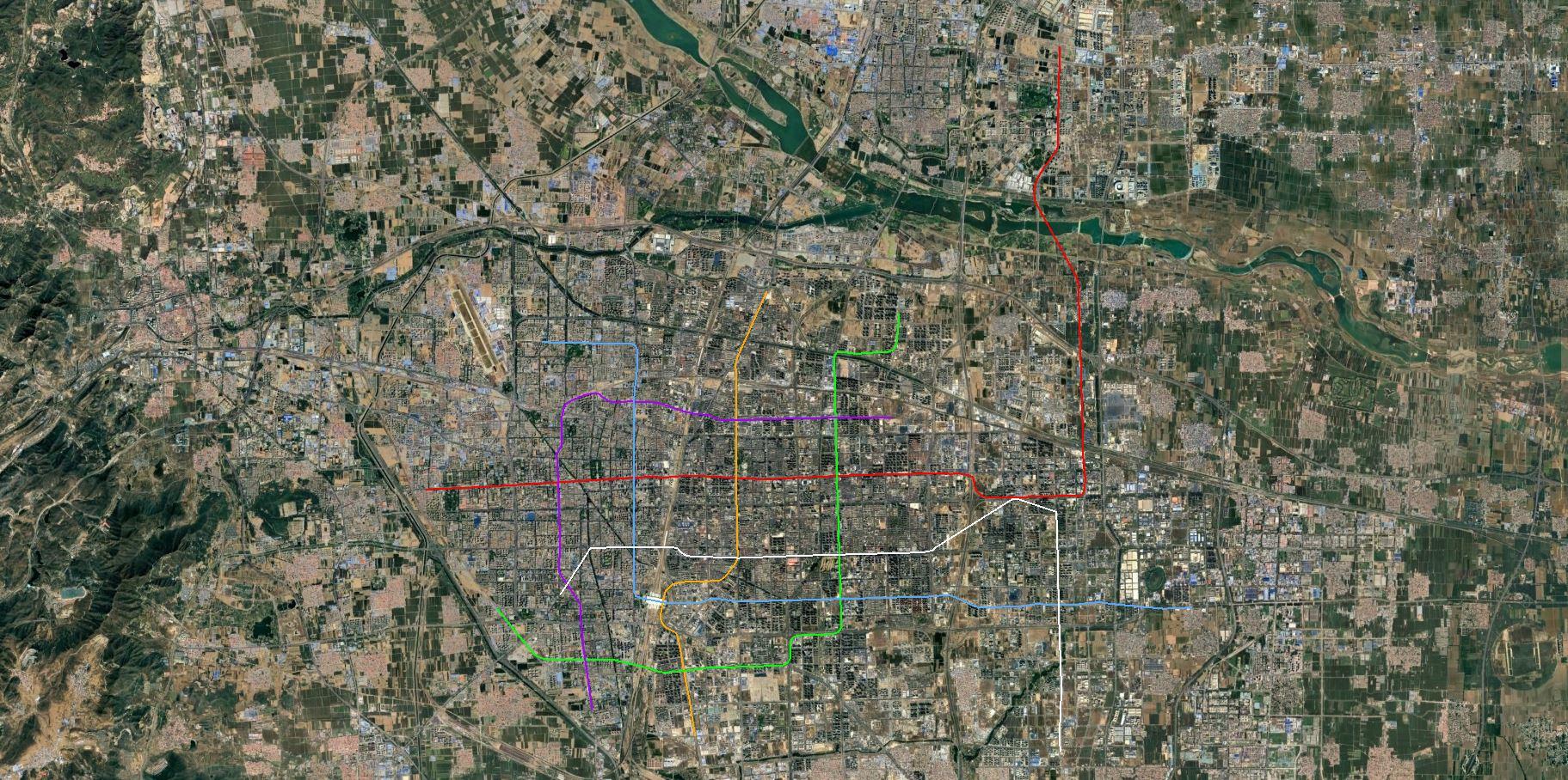 Urba world metro shijiazhuang vue aerienne 2025 10 24